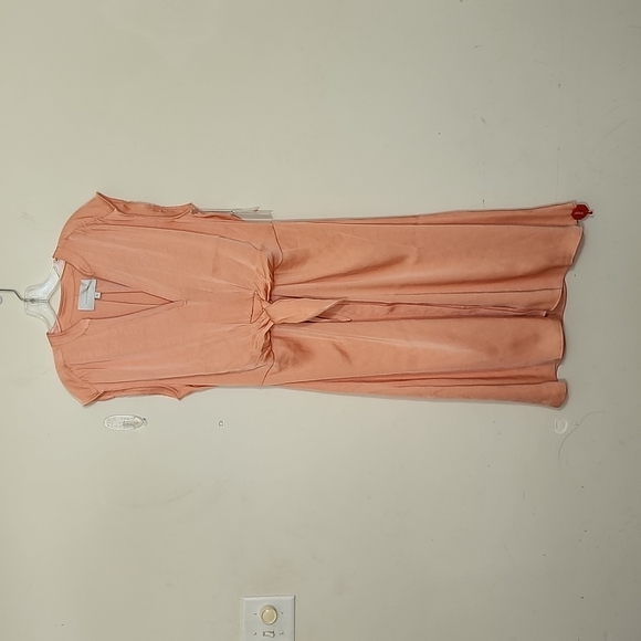 Brochu Walker The Austin Tie Dress Samoa Peach Color Size M - Picture 1 of 12